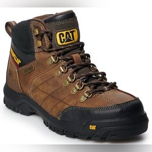 Caterpillar threshold men’s waterproof steel toe work boots